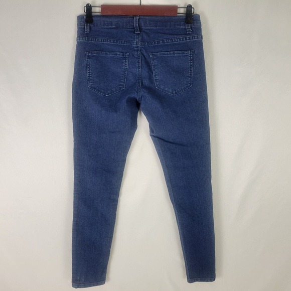 Forever 21 Jeans Womens 27 Blue Denim Low Rise Skinny Leg Medium Wash W28 x L27 - Picture 2 of 13